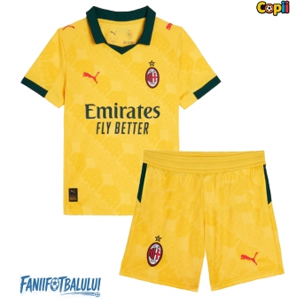 AC Milan Echipament de Fotbal Replică 2025-26 Copii Treilea (+ Șorturi)